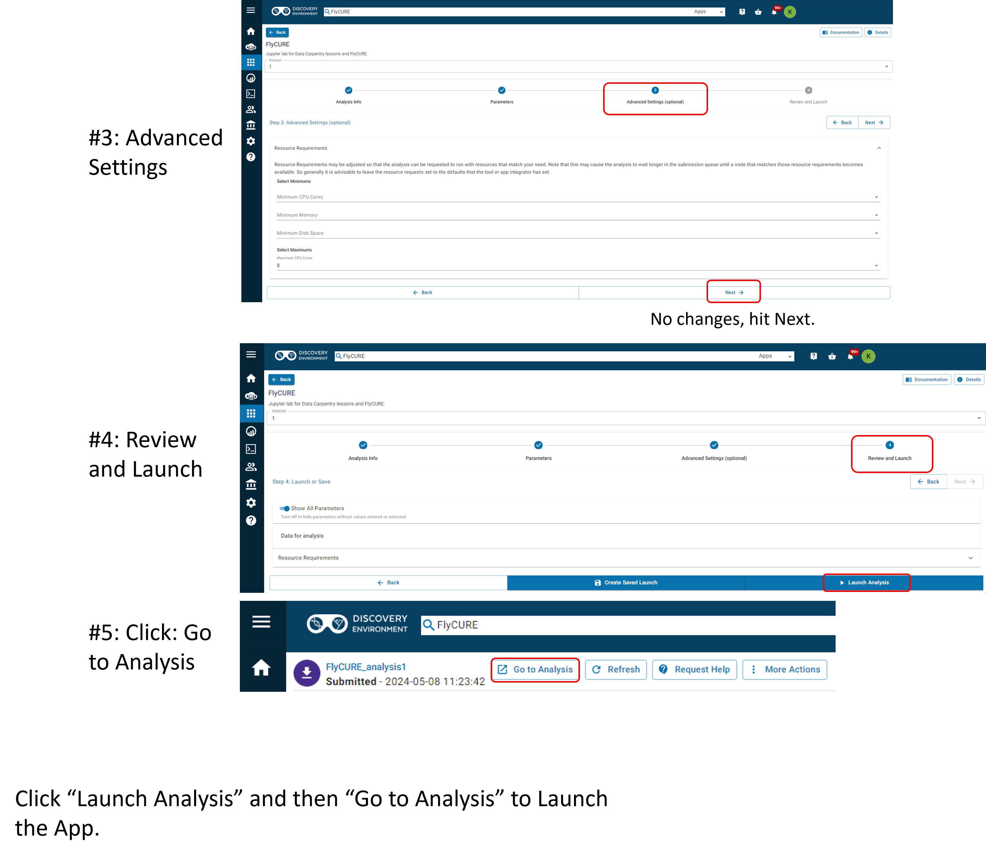 Image of Launching Analyses