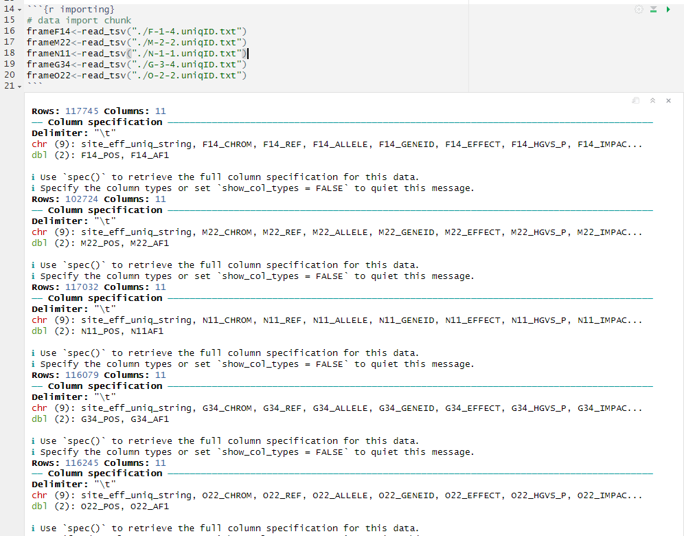 Chunk output 3