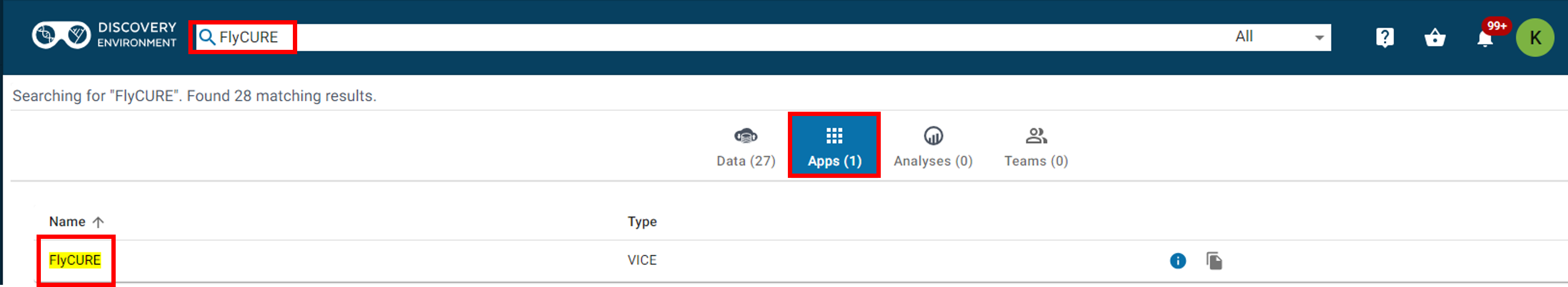 Image of finding the FlyCURE app