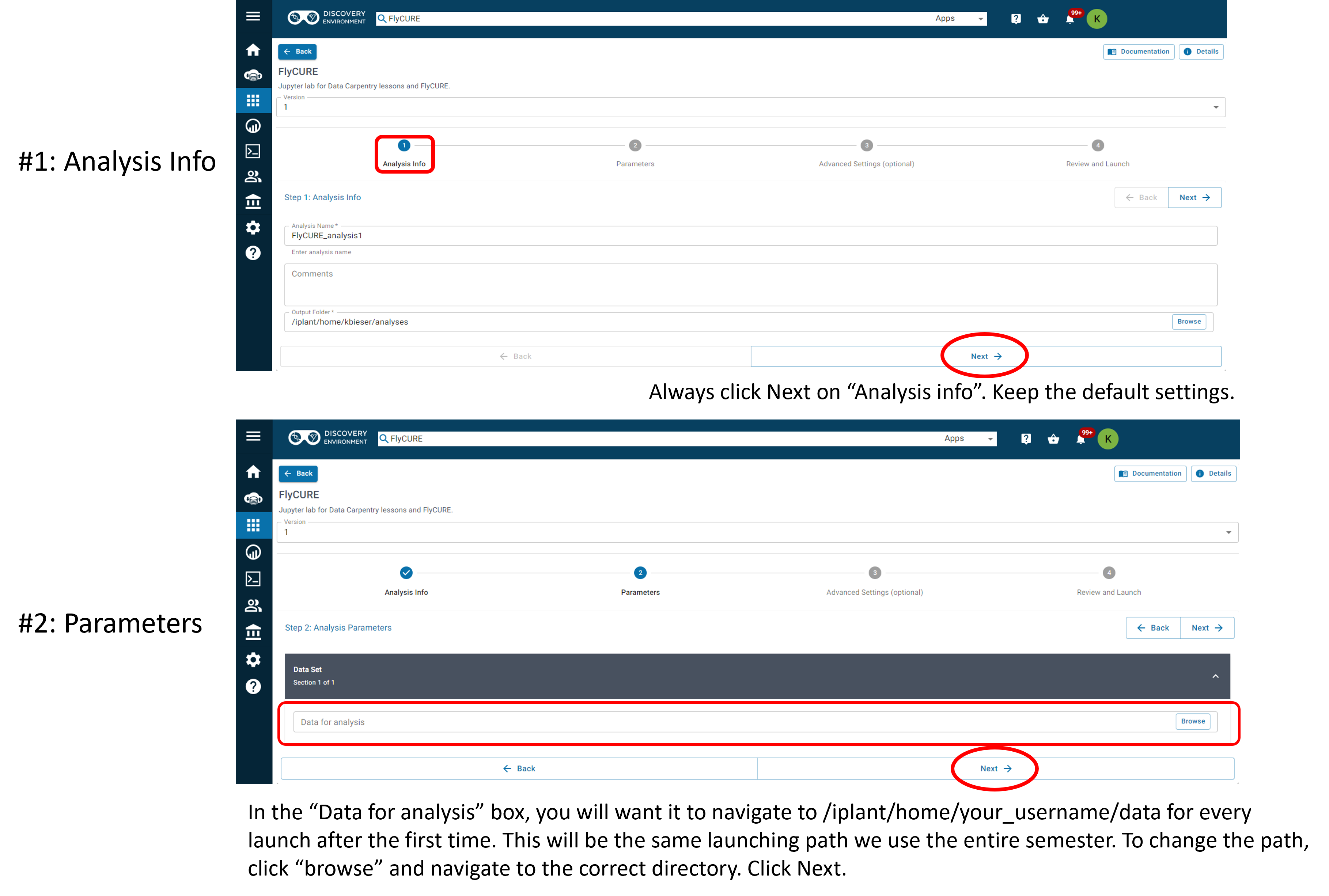 Image of Discovery Environment App and Anaylses